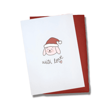 Santa Rabbit Card