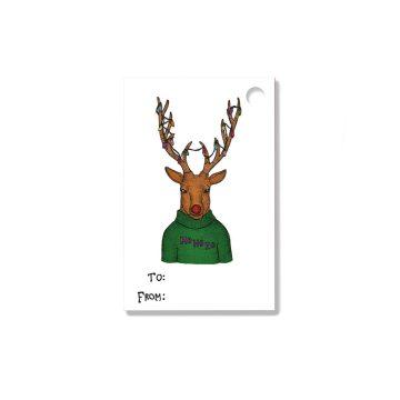 Christmas Gift Tag - Reindeer