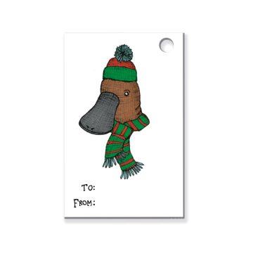 Christmas Gift Tag - Platypus