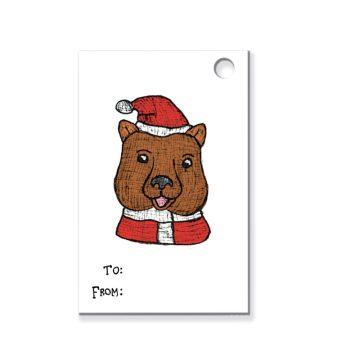 Christmas Gift Tag - Bear