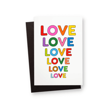 Love Love Love Greeting Card