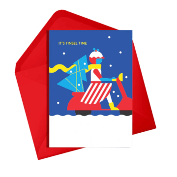 It's Tinsel Time Greeting Card